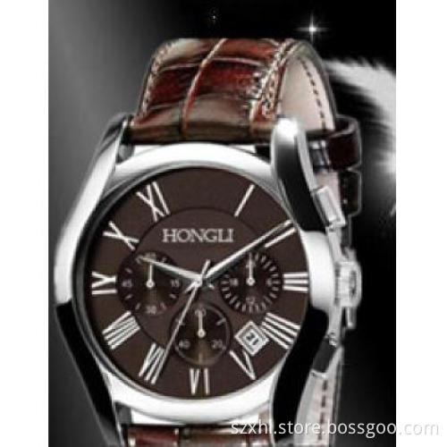 Real Leather Elegance Watch